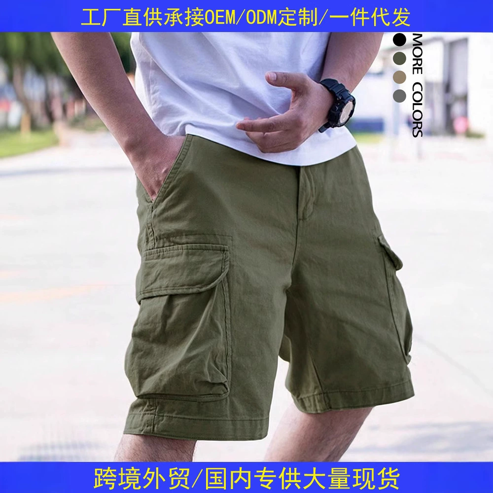 Трансграничные европейские и американские рабочие шорты, мужские летние новые американские модные брендовые спортивные брюки с пятью точками, повседневные шорты 8533