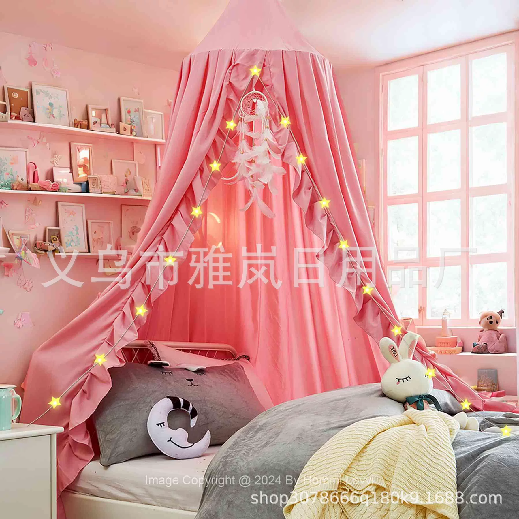 Большая скандинавская кружевная мантия затемняла ветровые шторы противомоскитные сетки без перфорации Установка домашней детской кровати купол палатки