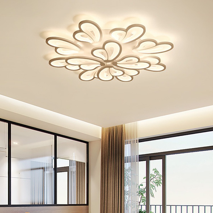 Moderno minimalista lámpara de techo tipo pétalo mariposa linterna comedor sala de estar pasillo decoración del hogar lámpara Zhongshan lámparas