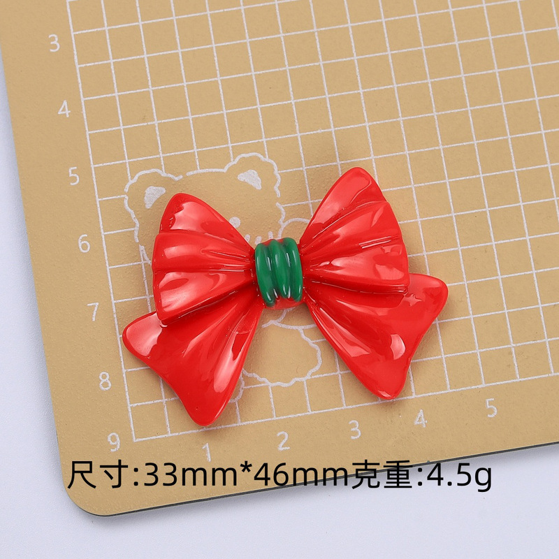 卡通多色蝴蝶结创意diy饰品配件洞洞鞋扣材料包奶油胶树脂小配件|undefined