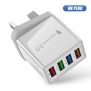 ��ɫ4USB�֙C����� 3Aƽ�����г� ����^��Ҏ�WҎ������羳���l
