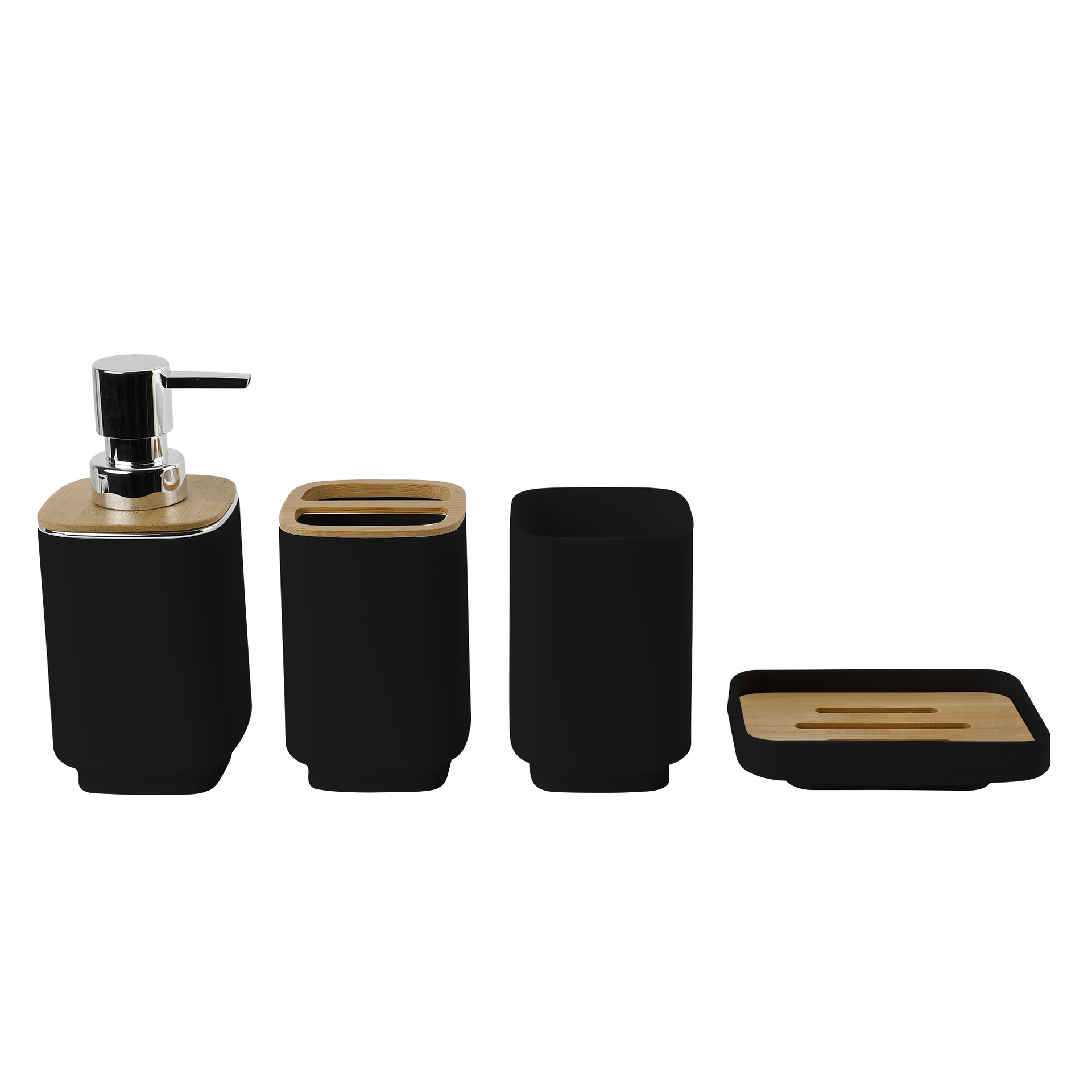 7002-4 cubierta de bambú negro