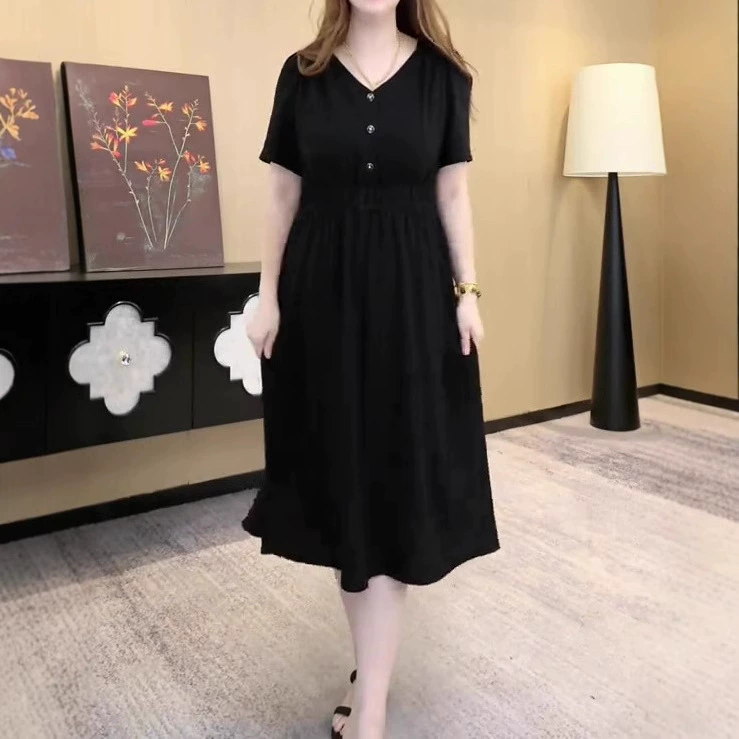 Летняя новая французская минималистская маленькая ароматная мода шифоновое платье с короткими рукавами