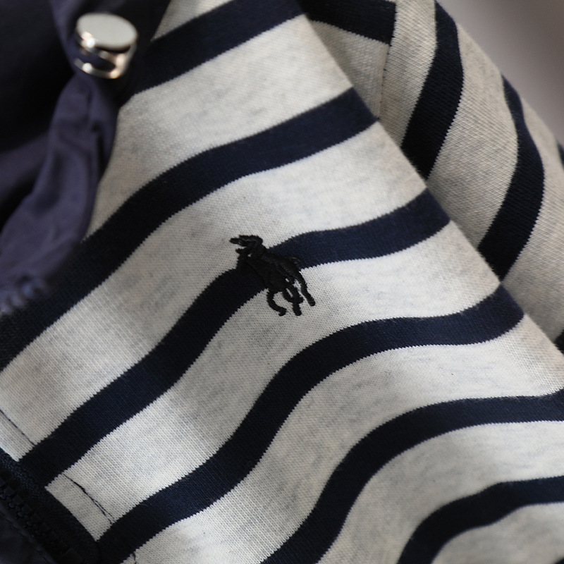 7841 traje de primavera para niños suéter a rayas con capucha para niños primavera y otoño traje coreano de dos piezas de celebridades de Internet 2025 nuevo