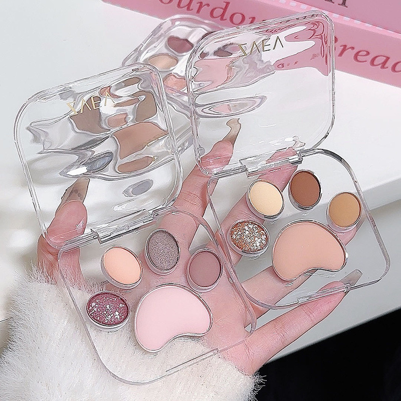 ZVEV five-color cat claw eye shadow pearlescent delicate clothing non-card powder matte low saturation powder fine eye shadow wholesale