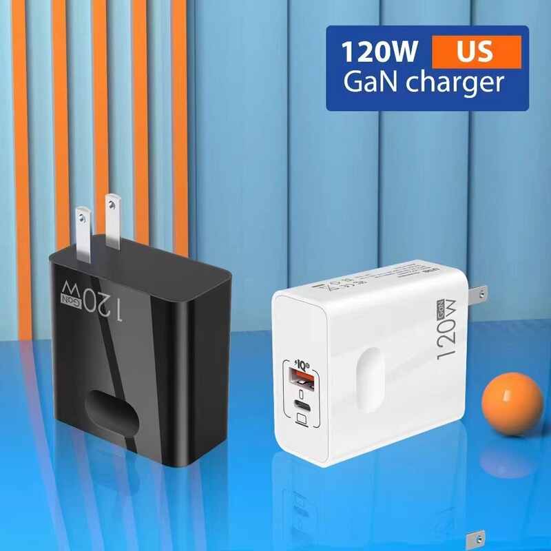 Pd120W Gallium Nitride Charger Type-C+Qc3.0 Full Protocol Fast Charging Cross-Border Super Flash Charging Charging Head Pd120W Gallium Nitride Charger Type-C+Qc3.0 Full Protocol Fast Charging Cross-Border Super Flash Charging Charging Head