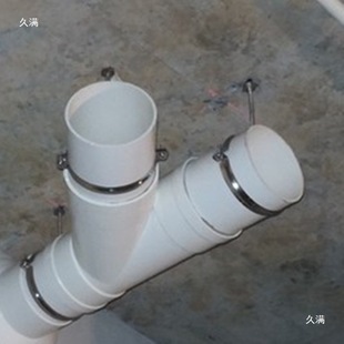 PVC不锈钢排水管吊卡吊箍金属箍钢管夹排烟支架吊管50/75/110/160-阿里巴巴