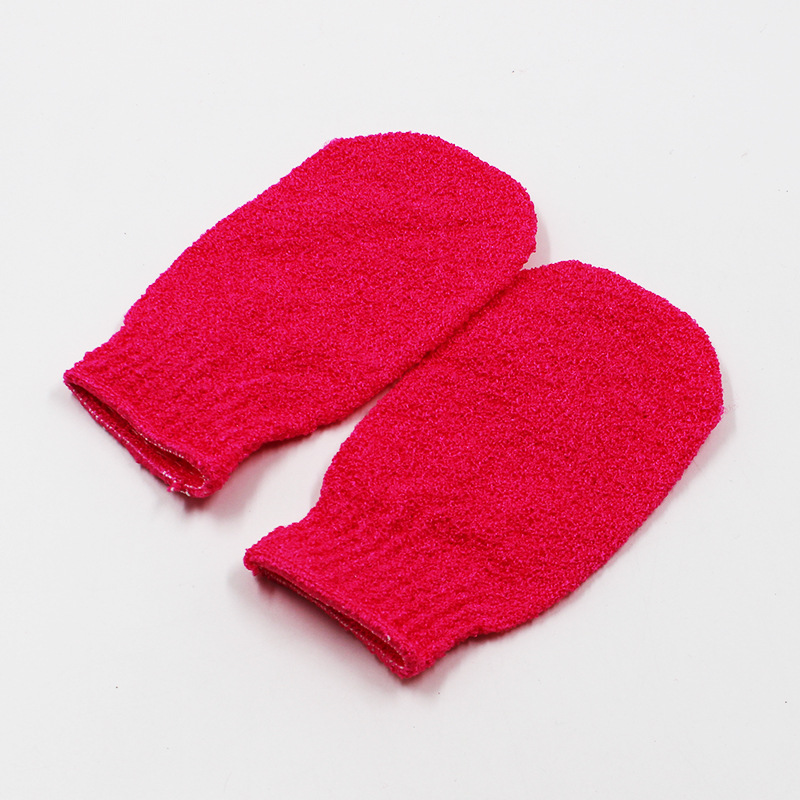 Guantes de toallas de limpieza de cinco dedos para adultos, toallas de baño, artefactos de baño de espalda, toallas de baño de espalda, guantes de espesación de barro frotados