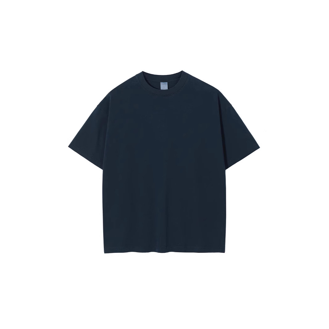 Yuan Senwang 2025 principios de la primavera 32 algodón de doble hilo 275g agua de lavado viejo blanco básico para hombres y mujeres camiseta de fondo