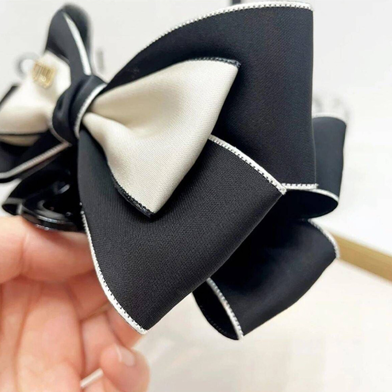 Net red style hair clip female back head bow updo hair clip shark clip hair accessories clip 2023 New ins