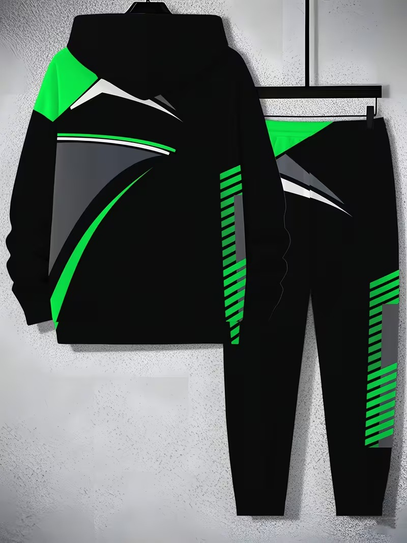 Fábrica de origen transfronteriza TK para la impresión digital fijación de comercio exterior casual chaqueta deportiva de hombre dos piezas