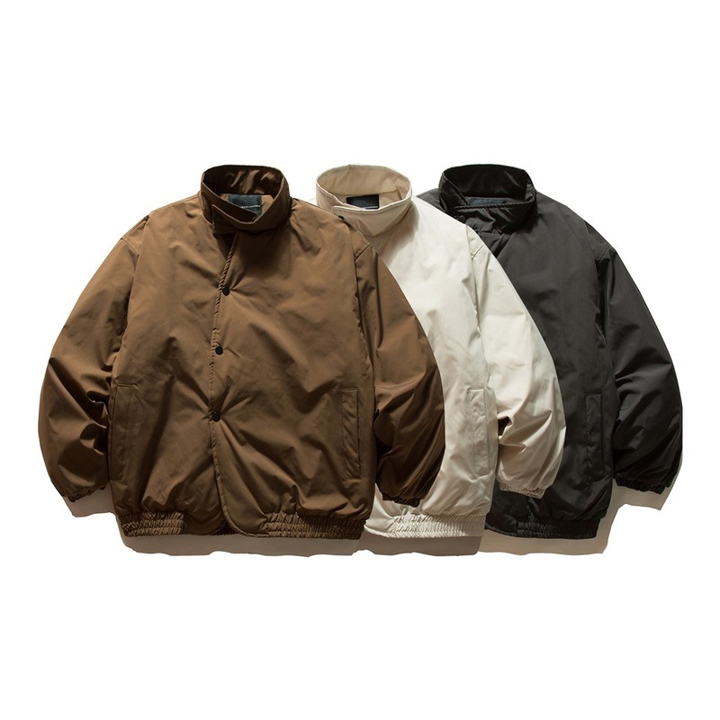ORIGTEEN日系复古街头潮流立领棉服冬季外套男宽松廓形棉衣MY9011|undefined