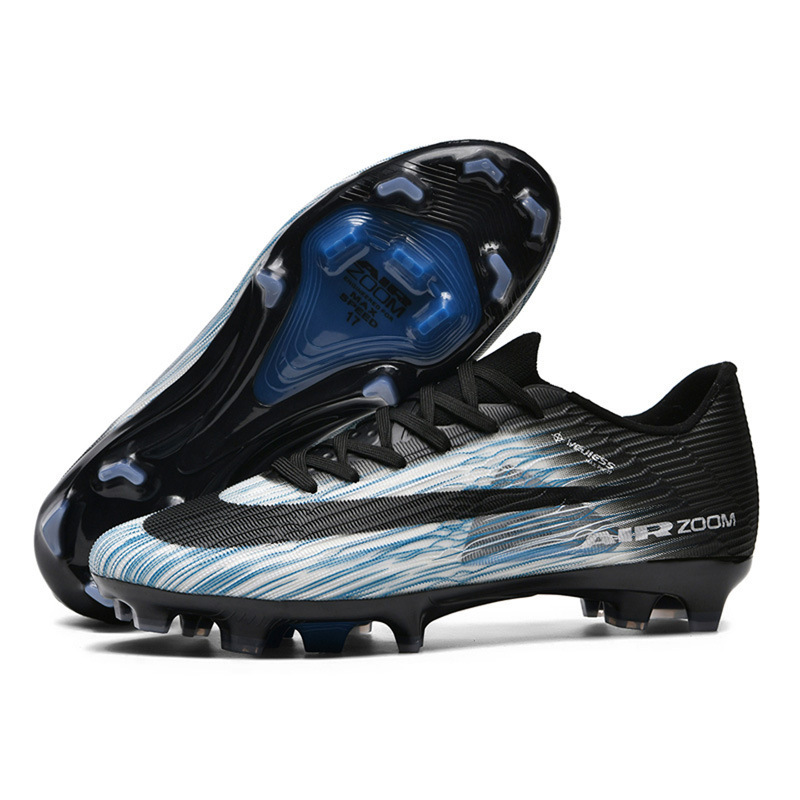 Zapatos de Fútbol Talla Grande TF AG Caucho y PVC Transpirable para Césped Natural y Artificial