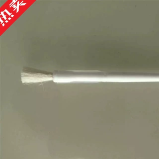 医用涂抹皮肤清洁超柔软羊毛刷头带刷套小毛刷软头白色
