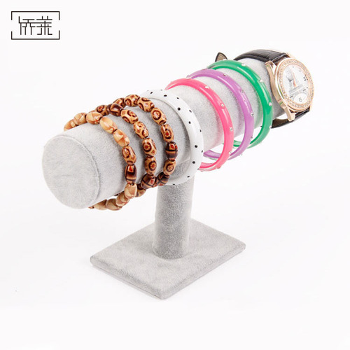 Single-layer velvet bracelet stand jewelry display stand watch props three-layer bracelet bracelet display stand