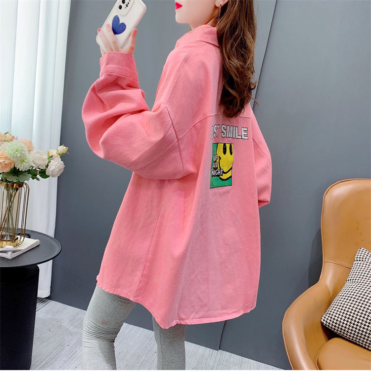 2023新款衬衫女长袖春秋季宽松甜美学院风显瘦透气过臀下半身失踪详情8