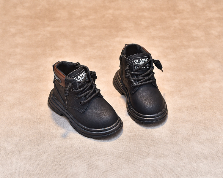 Kindermartinstiefel Aus Leder Für Jungen Und Mädchen Herbst_voghion.com