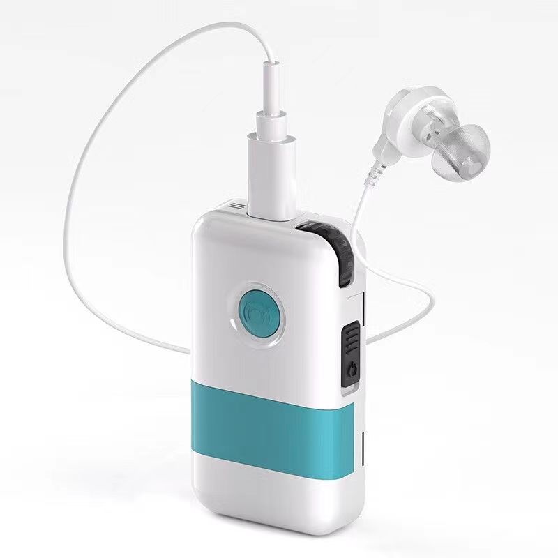 Caja de audífonos para 70 años de edad 80 años de edad recargable especial libre de ruido ancianos sordos severos oído trasero al por mayor