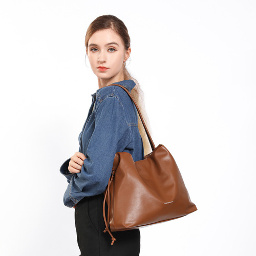 Small Square Han-style Vintage Niche High-end Chic Fairy Drawstring Handbag Fashion Versatile Simple Women's Bag