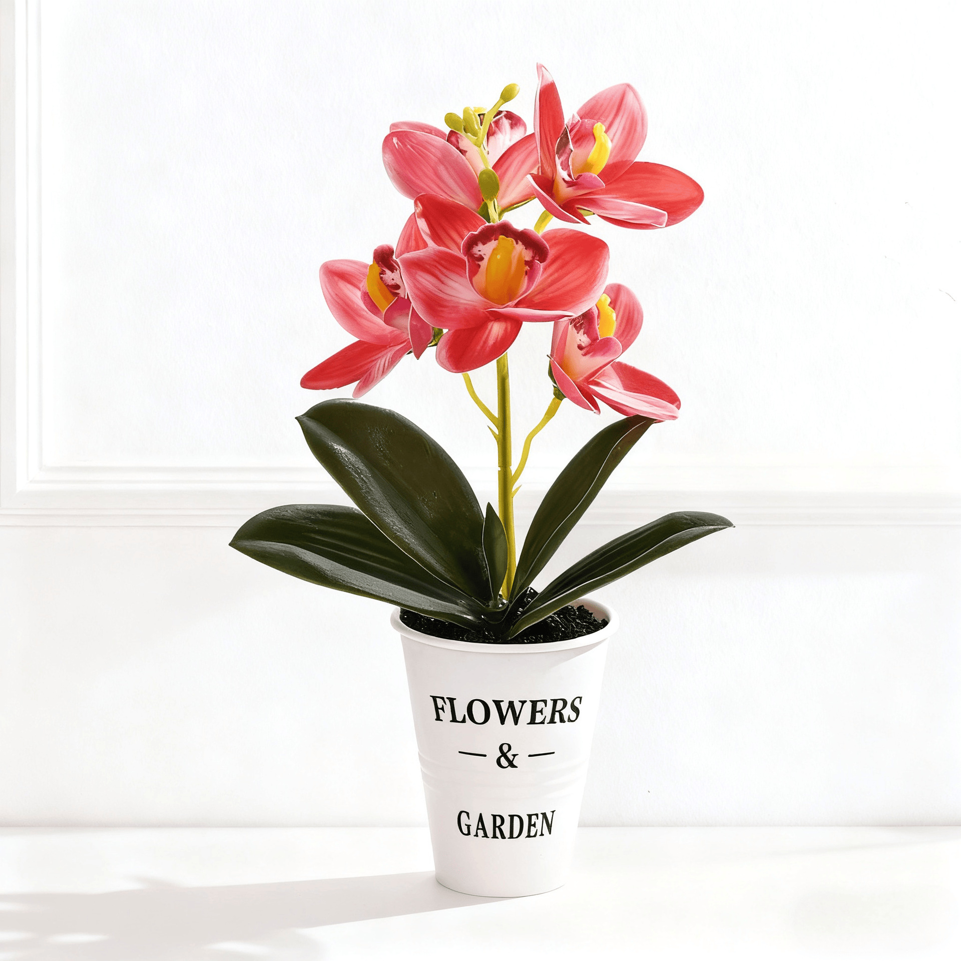Flores falsas impresión 3D película Huilan bonsai simulación flor de moda creativa decoración planta artificial simulación maceta