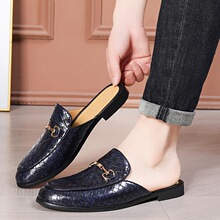 S 11745 Men's Embroidered Slip-On Loafers ��ʿ�廨�ָ�Ь
