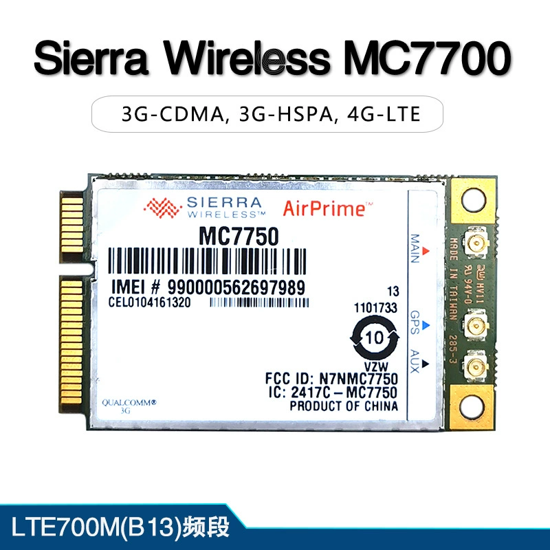 Модуль Sierra Wireless MC7750 CDMA 3G/4G LTE700 (B13), диапазон частот GPRS