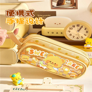 Kapi Bala stationery box three-layer visual boys and girls high-value large-capacity pencil case pencil storage bag pencil case