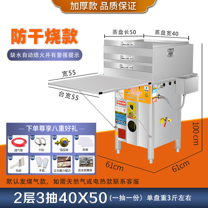 Tienda comercial de molino de salchichas de piedra de pumice colocado en el suelo para un soporte de polvo de vapor de horno de vapor de ahorro de energía