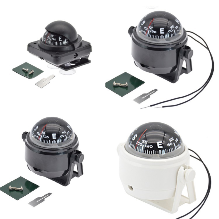 LC550带支架车载指南球 游艇指南针 带磁偏角调节功能带灯LC38B