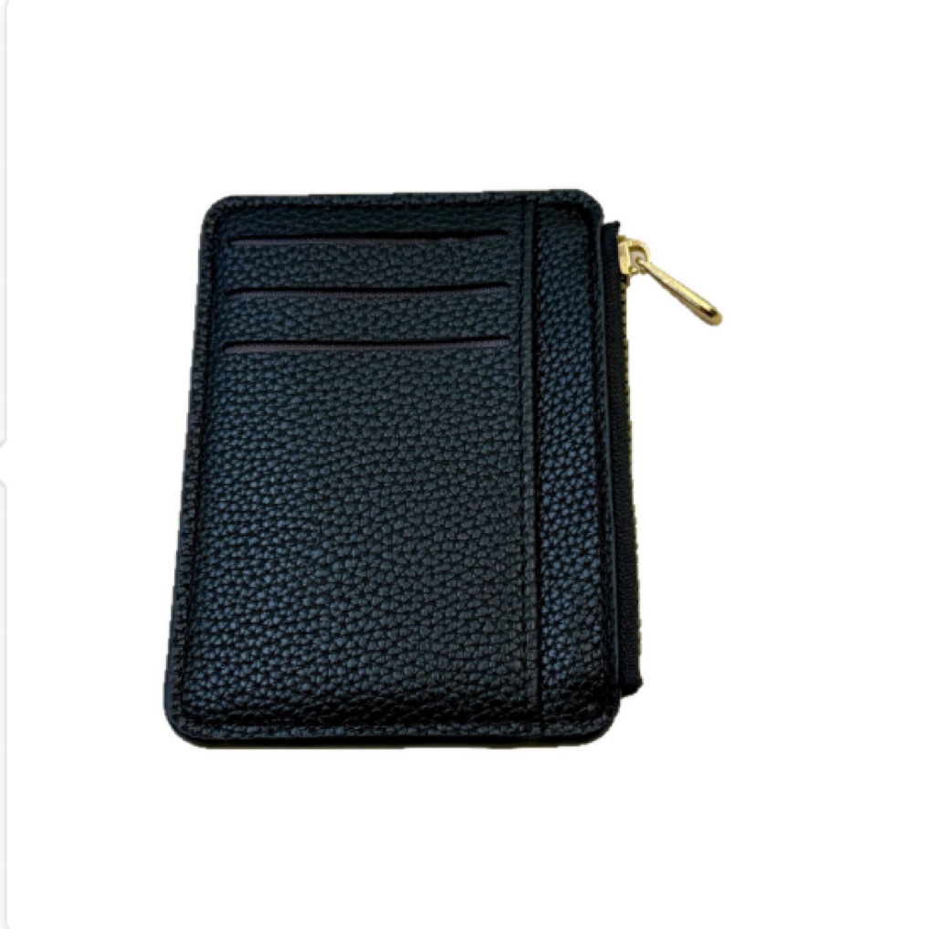 Comercio exterior nuevo tipo de bolsa de tarjetas con cremallera multifuncional de gran capacidad fuente transfronteriza litchi cartón clip multi-tarjeta bolsa de cambio