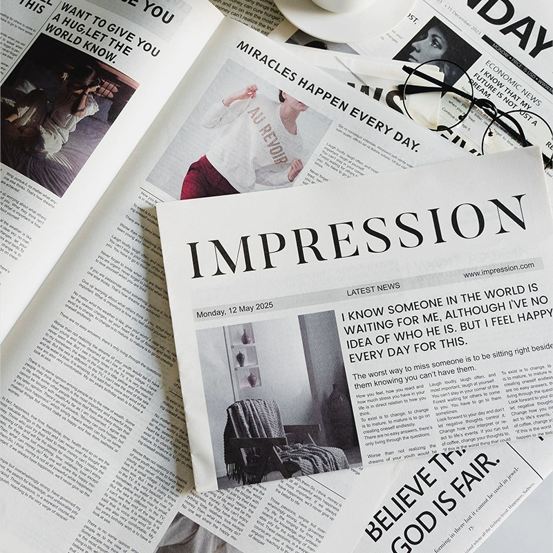 Ins простая английская газета фото живой реквизит в семье украшение дома Одежда фото фон