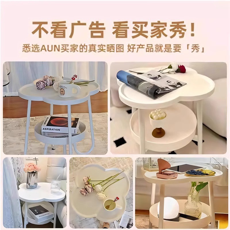 Diseño de mesas de cabezal de cama nicho dormitorio doméstico de alquiler de estilo explosivo 2025, cabezal de cama creativa con un pequeño lado de varios estantes image 5