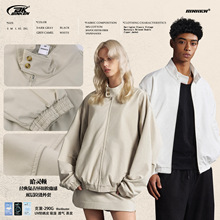 BK男装290g哈灵顿立领飞行夹克男美式复古怀旧外套双层拉链外套