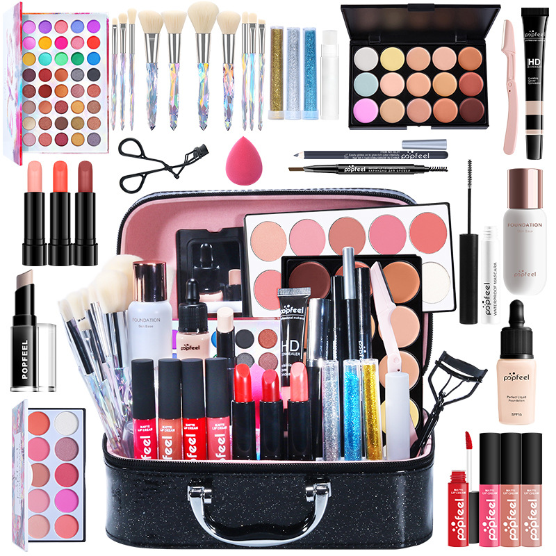 1500g Weight Makeup Set Type Of Cosmetics Paste Material Multicolor Pattern Elegant, Glam, Punk Style Elegant Glam Punk Multicolor Paste Makeup Set 2