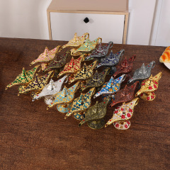 高級感精緻阿拉丁神燈金屬工藝品 輕奢風桌麵茶幾客廳裝飾擺件品