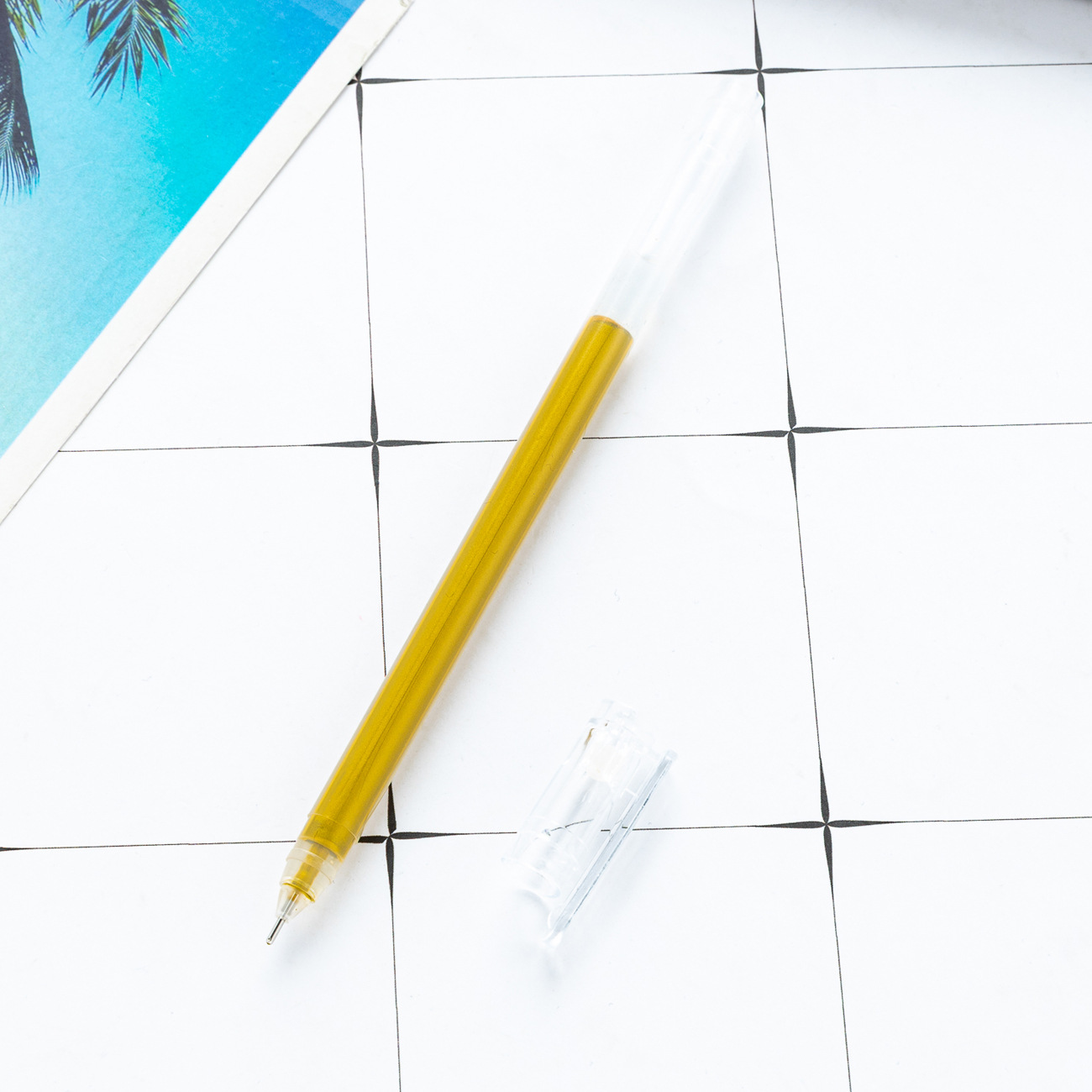 Pen de alto brillo pastel marca de estudiante color papelería de oficina resaltador álbum de bricolaje de gran capacidad tarjeta negra lápiz flash