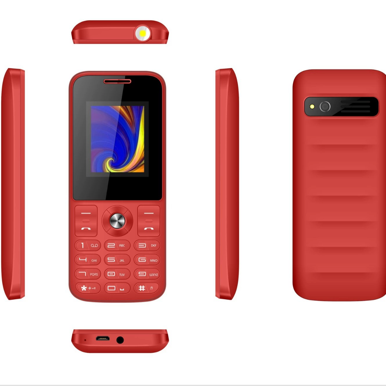 MIQOO OEM 2.42G 2SIM, 5C аккумулятор, аватар-функция, кнопка, язык для пожилых, экспорт в Африку