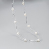 Design wavy bent pipe from pearl, brand necklace, organic chain for key bag , light luxury style