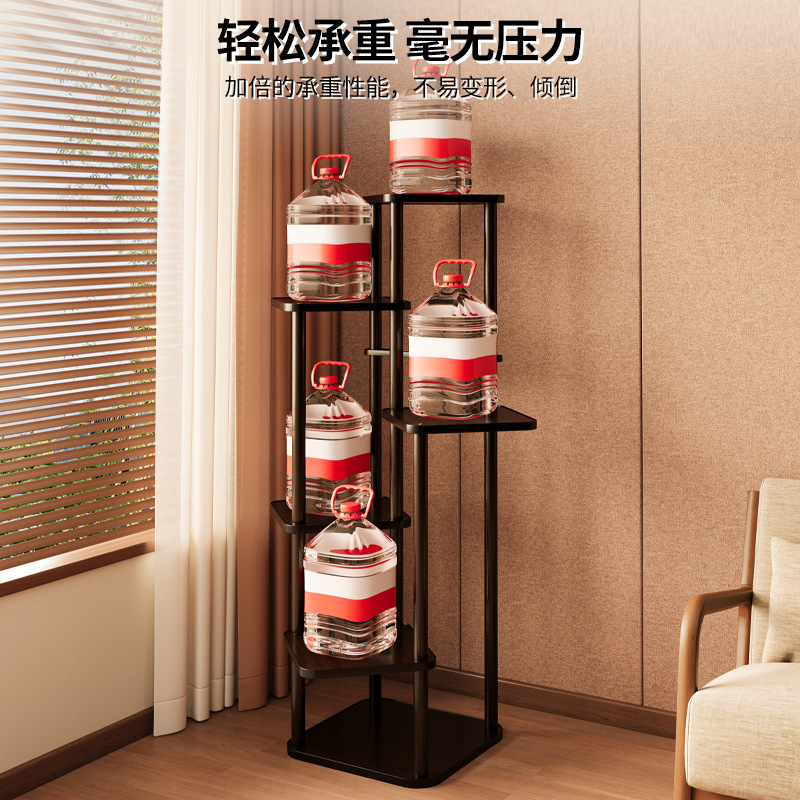 Soporte de madera maciza para flores de interior, para uso doméstico, estante de almacenamiento para balcón, soporte de plantas de varias capas para colocar macetas. image 4