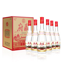 酒厂批发山西汾阳王府藏红盖汾阳王42度475ml*6瓶清香型高度白酒