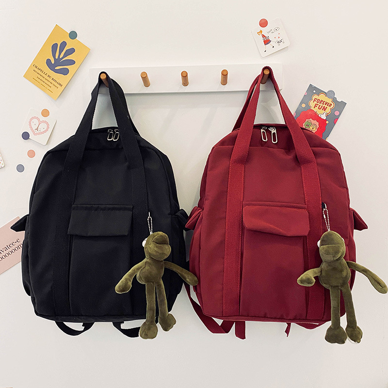 Mochila de mujer nueva mochila portátil multifuncional de gran capacidad estilo coreano de moda simple campus estudiante de secundaria espalda