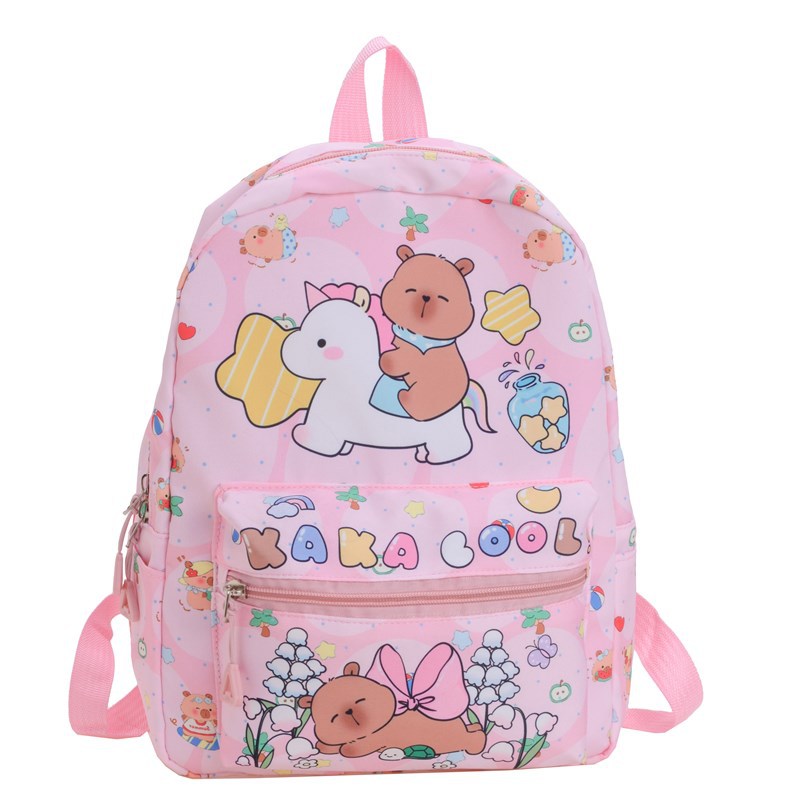 Mochila escolar para niños 3-8 años de edad, jardín de infantes, mochila escolar para bebés, impresión de dibujos animados, niños y niñas, todo fósforo, reducción de la carga, espalda de viaje