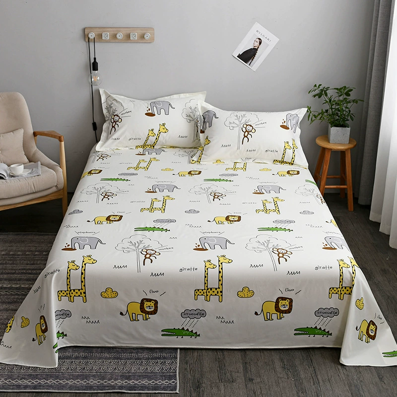 Sheet (Cartoon Set) for Elementary Students — 3/4-Piece Bedding, Multiple Patterns & Sizes