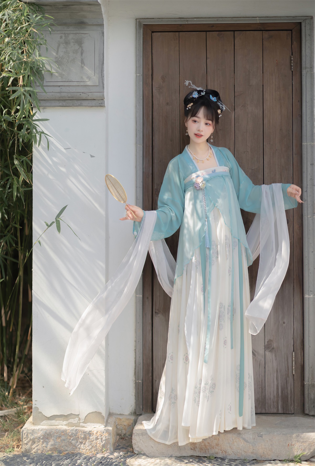 原创设计采薇汉服女飘逸春秋中国风仙气齐胸襦裙全套8381-阿里巴巴