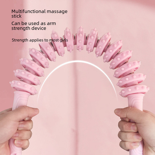 Flexible Gear Massage Stick for Women, Full Body Meridian and Muscle Relaxation, Yoga and Fitness Slimming Roller Wolf Tooth Stick