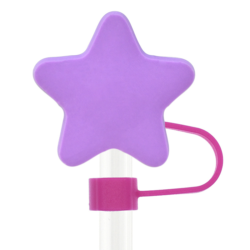 Cute Star Pvc Straw Cap 1 Piece display picture 8