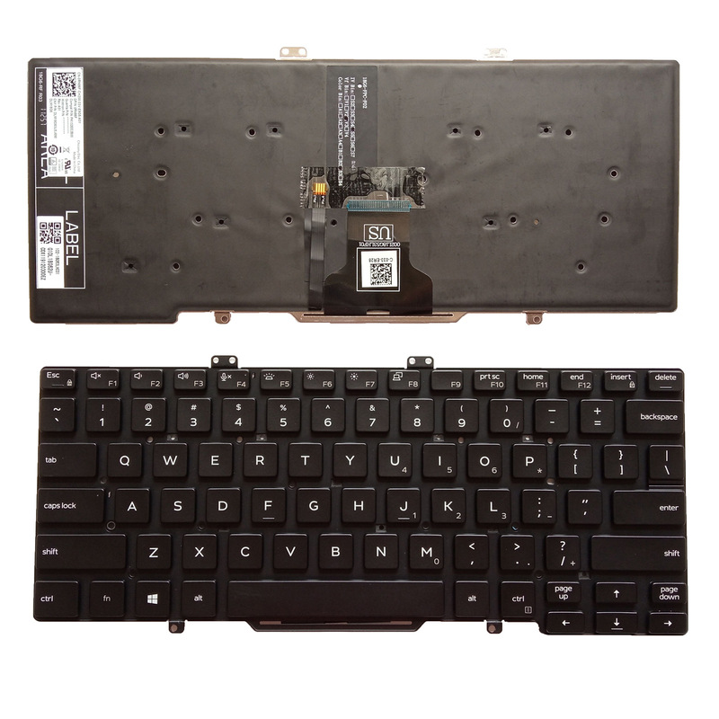 New English for Dell Latitude E7400 laptop backlit keyboard