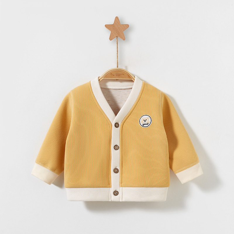 Ropa de abrigo para bebés para primavera, otoño e invierno, ropa de abrigo cálida para bebés, cárdigan para niños y niñas de un año, ropa para niños pequeños, ropa de invierno para niños