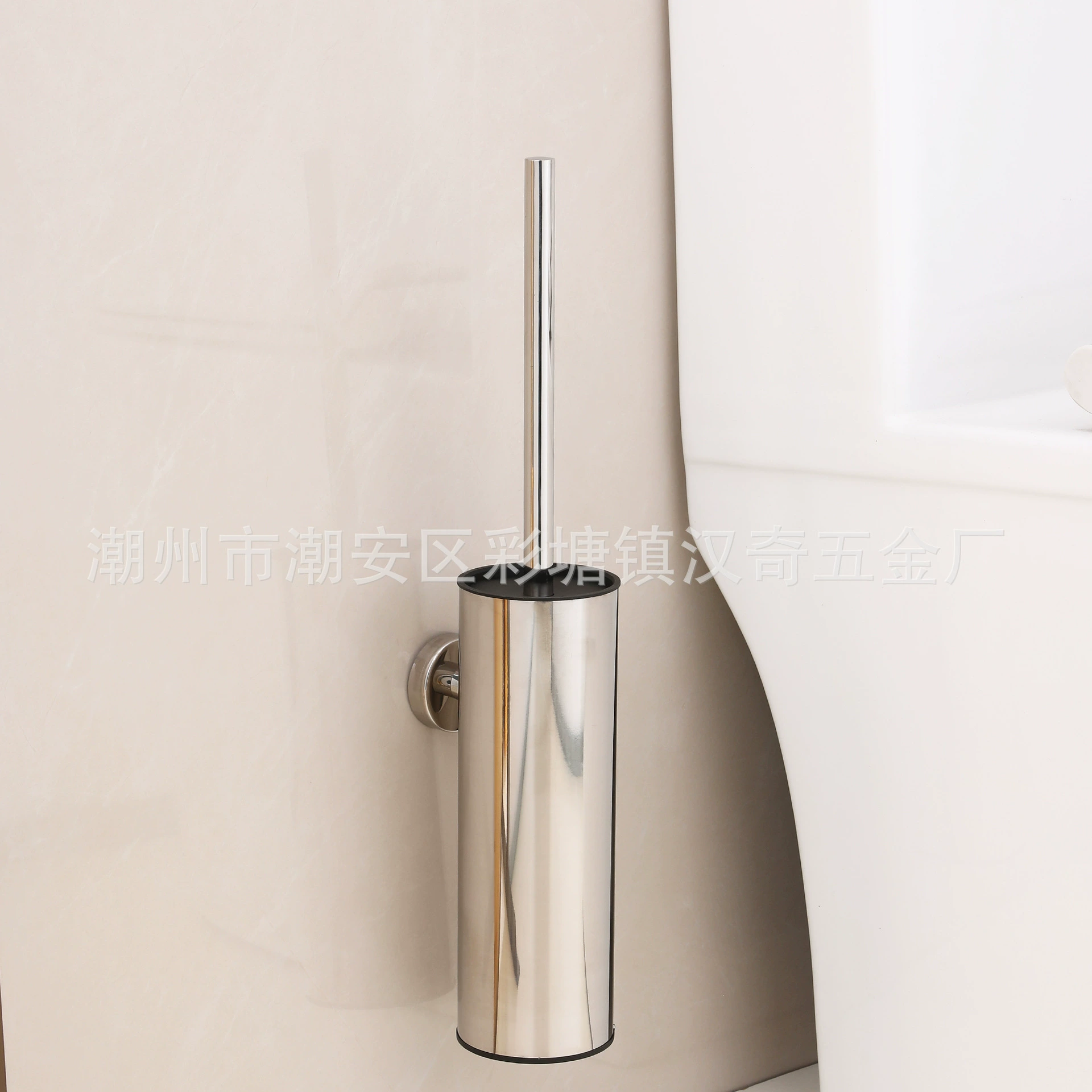 Подгруженный цилиндрический тип из нержавеющей стали настенный напольное напольное поле для ванной комнаты унитаз пистолет серый чистящий щетка оптом