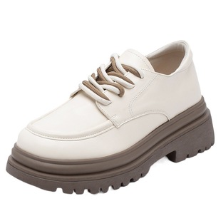 Augustina Platform Shoes Women's 2022 Winter New Casual Loafers British Academy Style Spring and Autumn Single Shoes